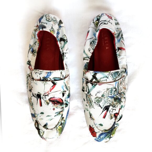 Cecelia New York Snyder Leather Paris Driving Moc Loafer 6.5M EUC - Picture 2 of 7